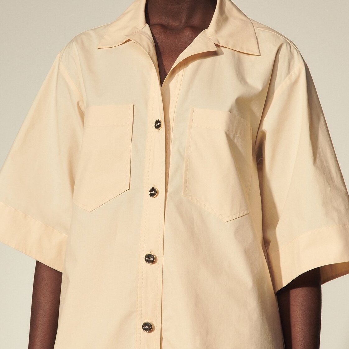 Oversized biologisch katoenen blouse Sandro tweedehands photo 1