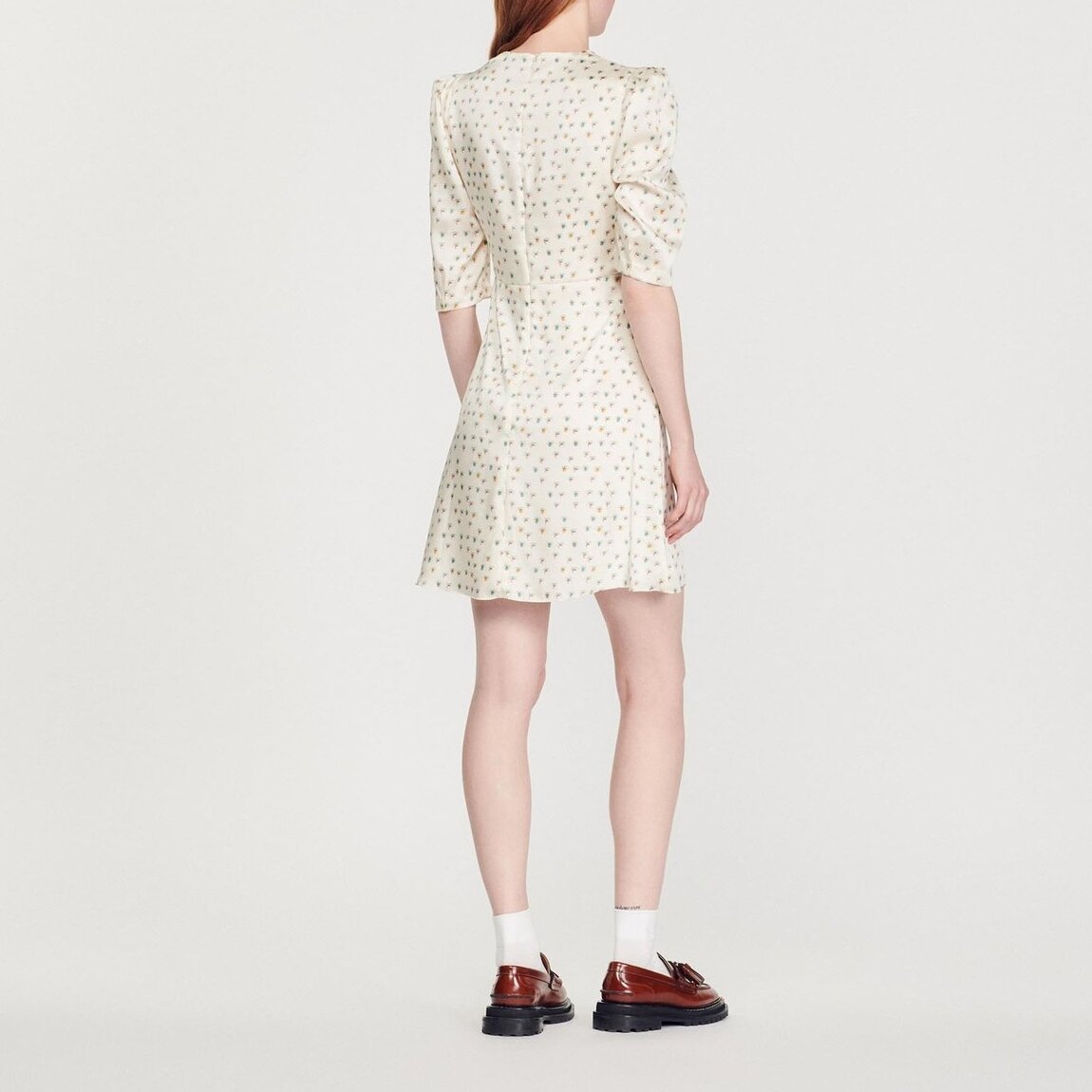 Short dress with Summer Flowers print Sandro second-hand photo 6