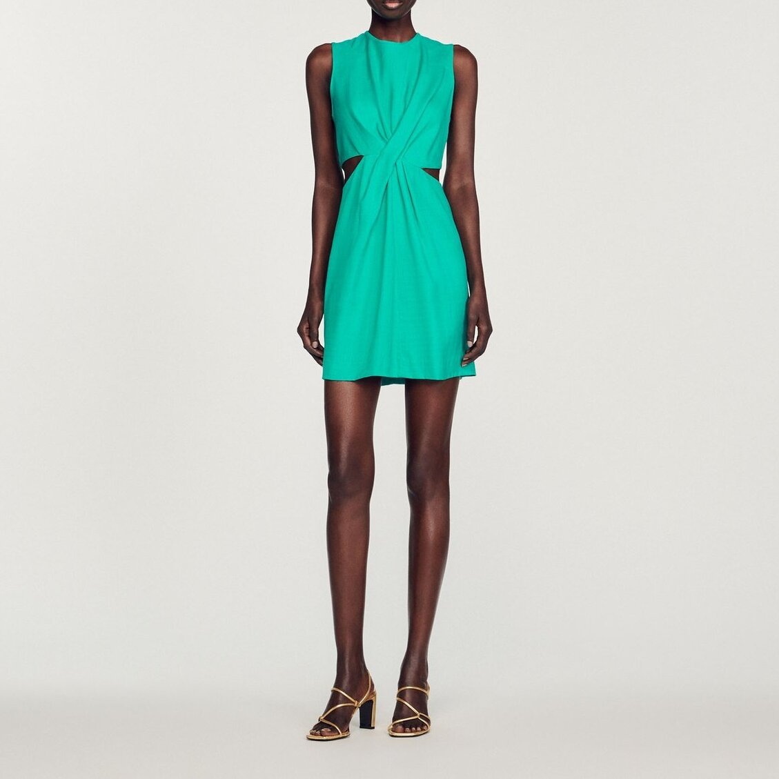 Short dress with cut-outs Sandro second-hand photo 3