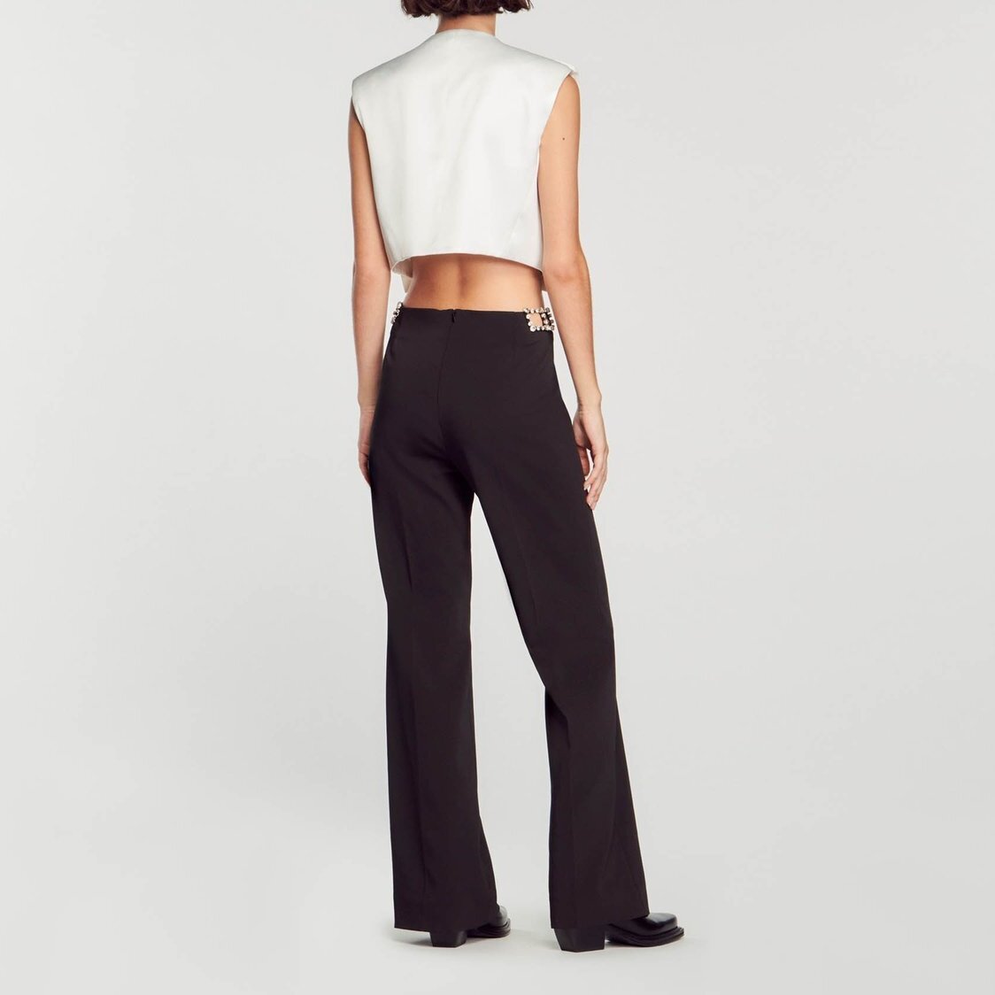 Rhinestone Trousers Sandro second-hand photo 4