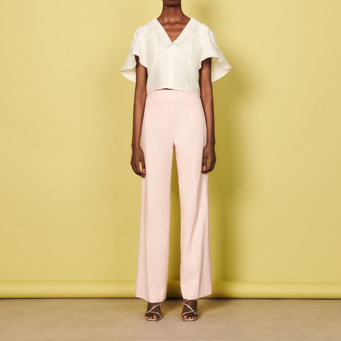 High-waisted Trousers Sandro second-hand photo 5