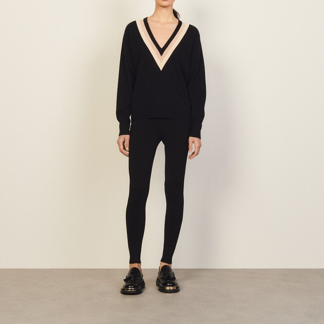 Wool and cashmere Sweater Sandro second-hand photo 6