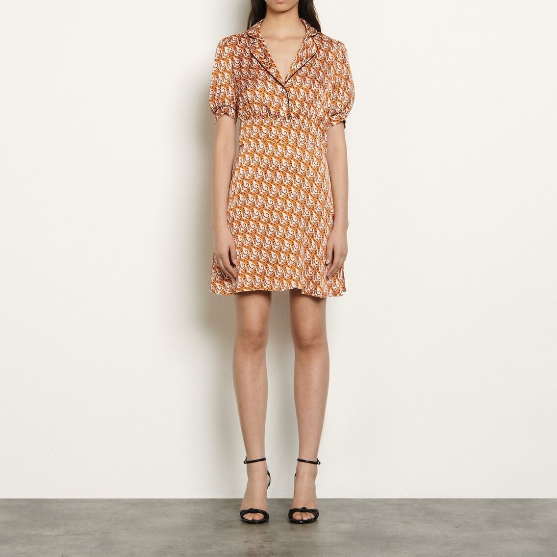 Short printed dress Sandro second-hand photo 3