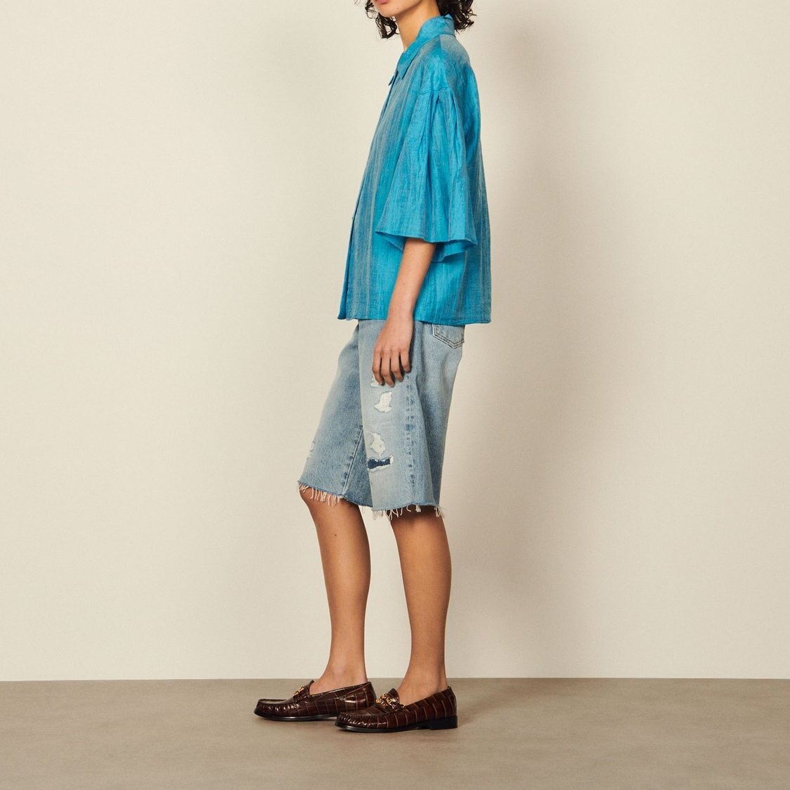 Flowing silk shirt Sandro second-hand photo 4
