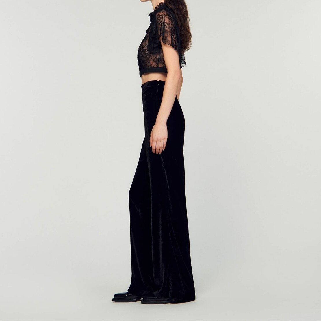 Pantalon large en velours Sandro seconde main photo 5