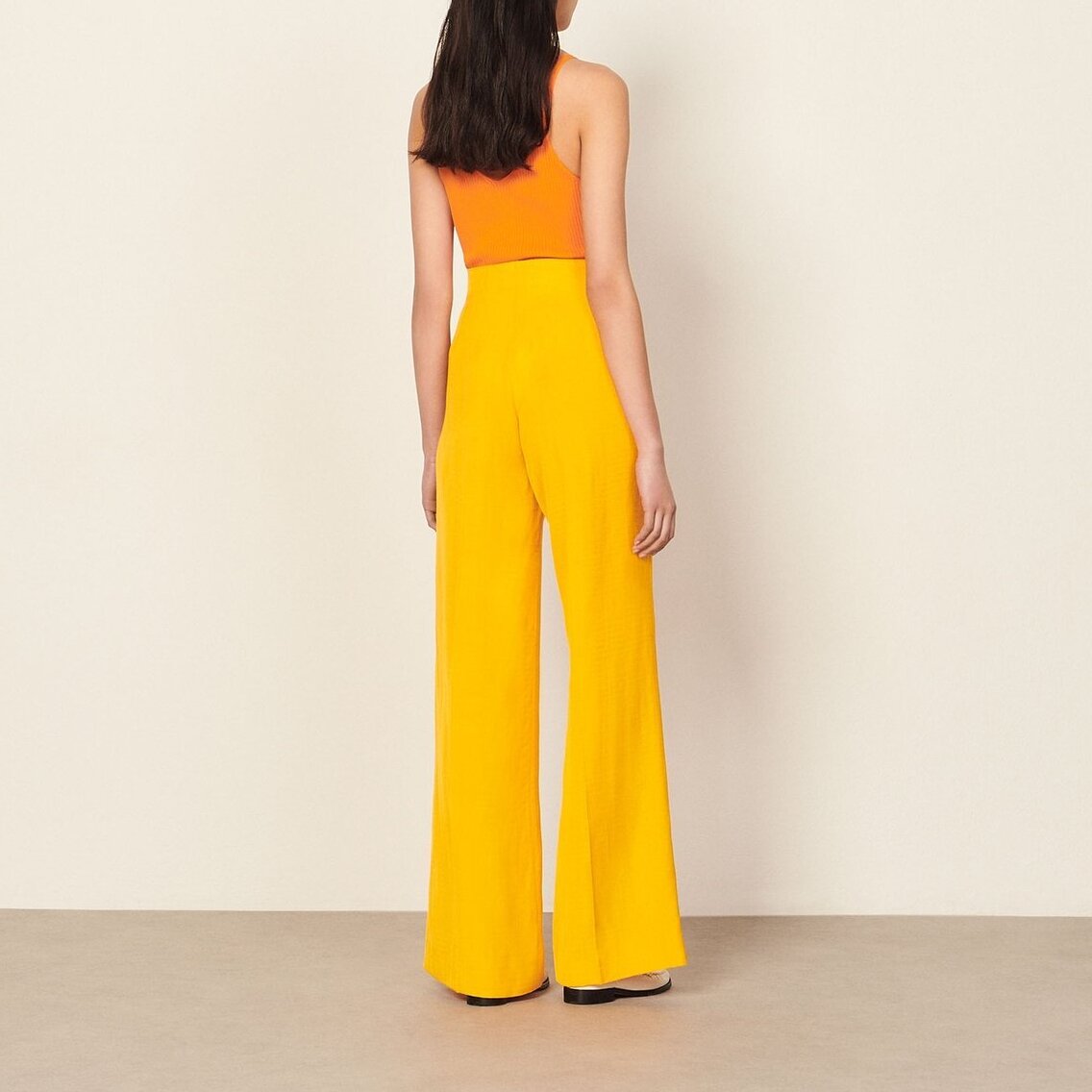 Pantalon taille haute Sandro seconde main photo 3