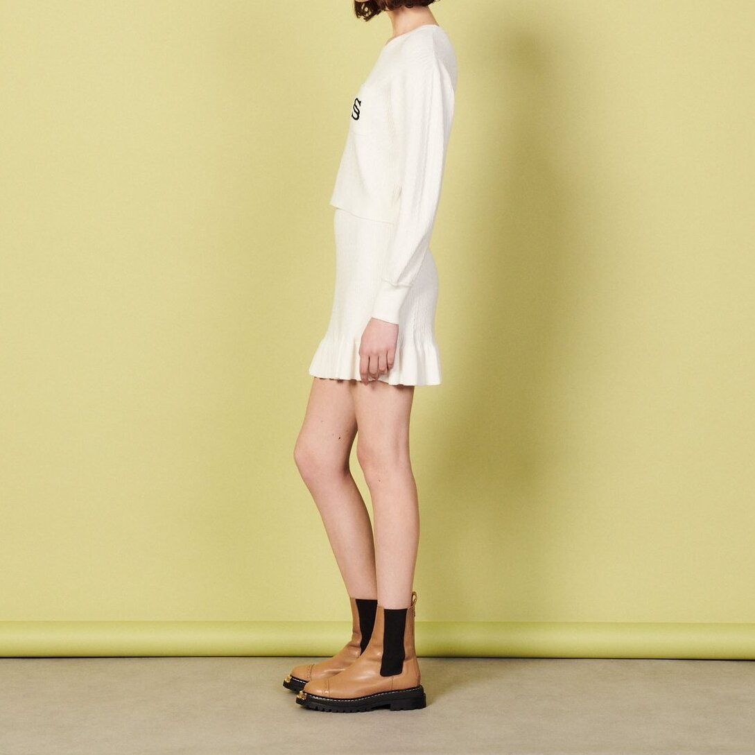 Cropped Sweater with embroidery Sandro second-hand photo 4