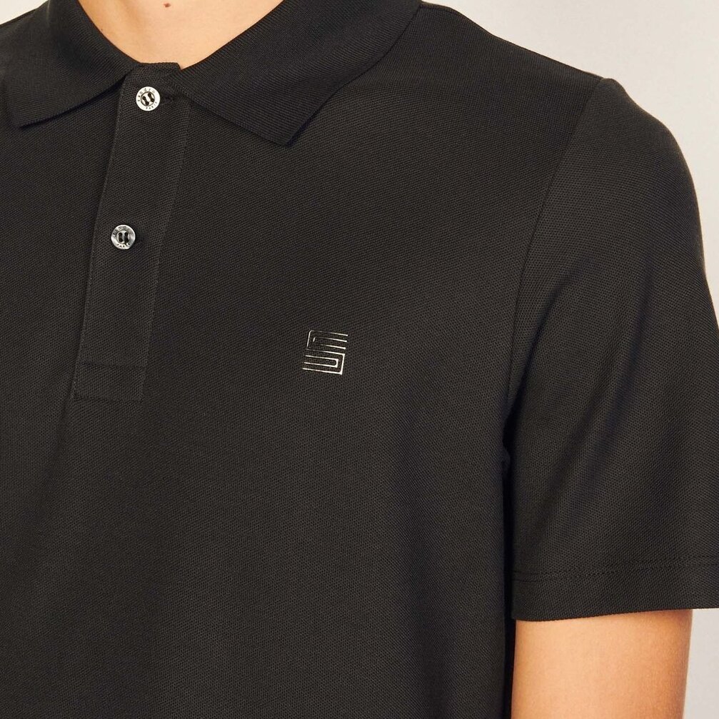 Cotton polo shirt with S logo Sandro second-hand photo 4