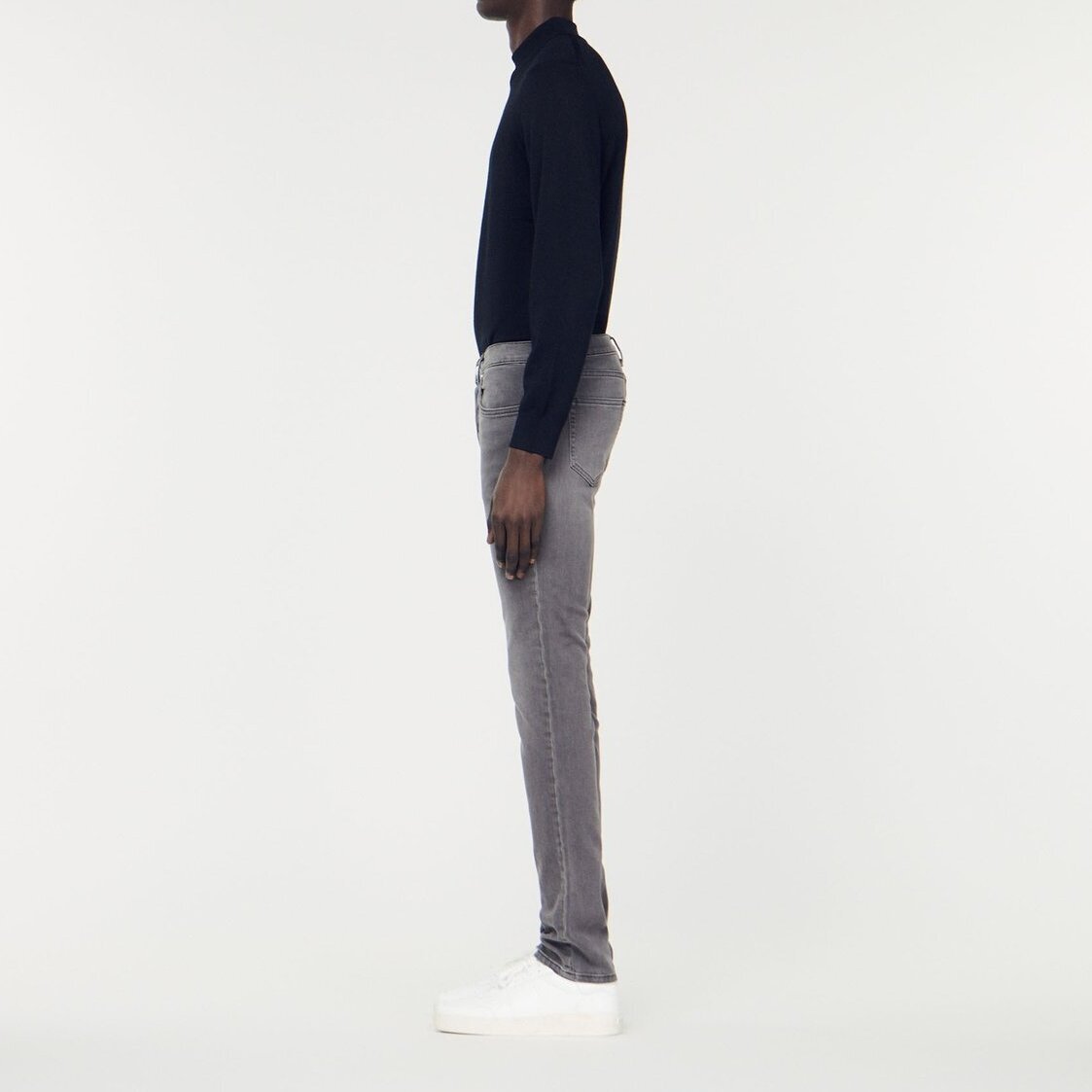 Washed grey jeans Sandro second-hand photo 5