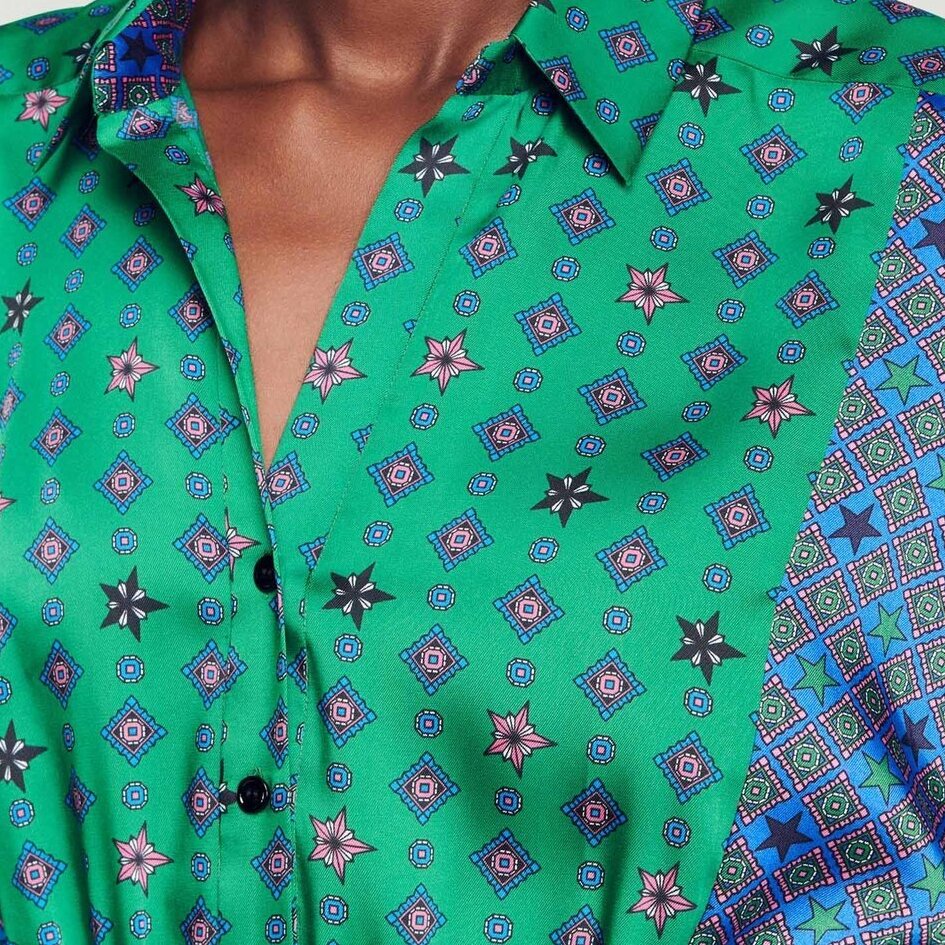 Hemdkleid mit Print Sandro Second-Hand photo 4