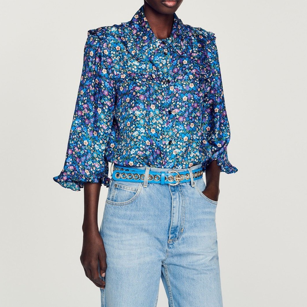 Floral silk shirt Sandro second-hand photo 4