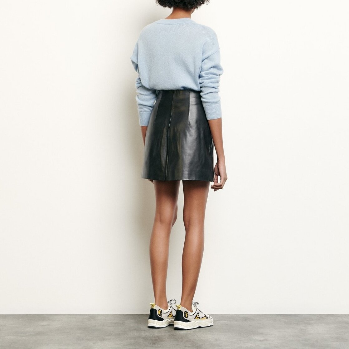 Short leather skirt Sandro second-hand photo 2
