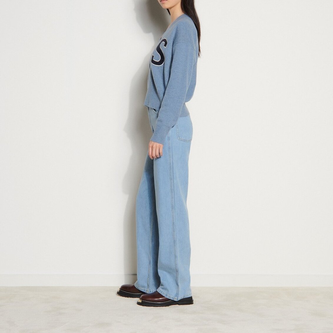 V-neck wool Sweater Sandro second-hand photo 1