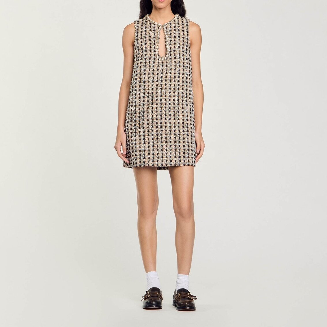 Vestido corto de tweed Sandro segunda mano photo 4