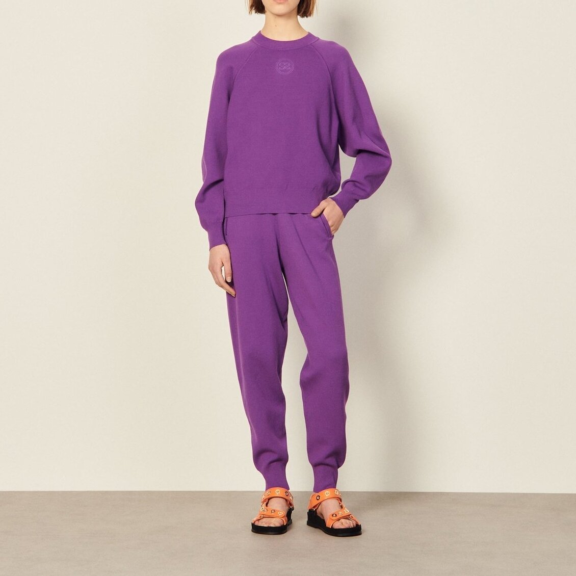 Embroidered knit Sweatshirt Sandro second-hand photo 5