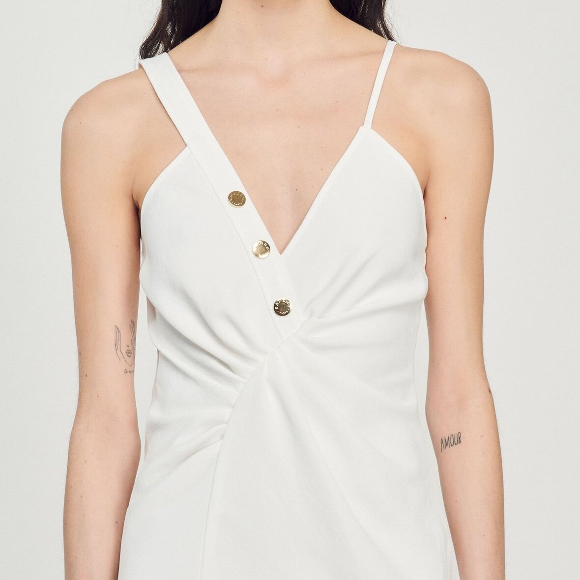 Long asymmetric dress Sandro second-hand photo 4