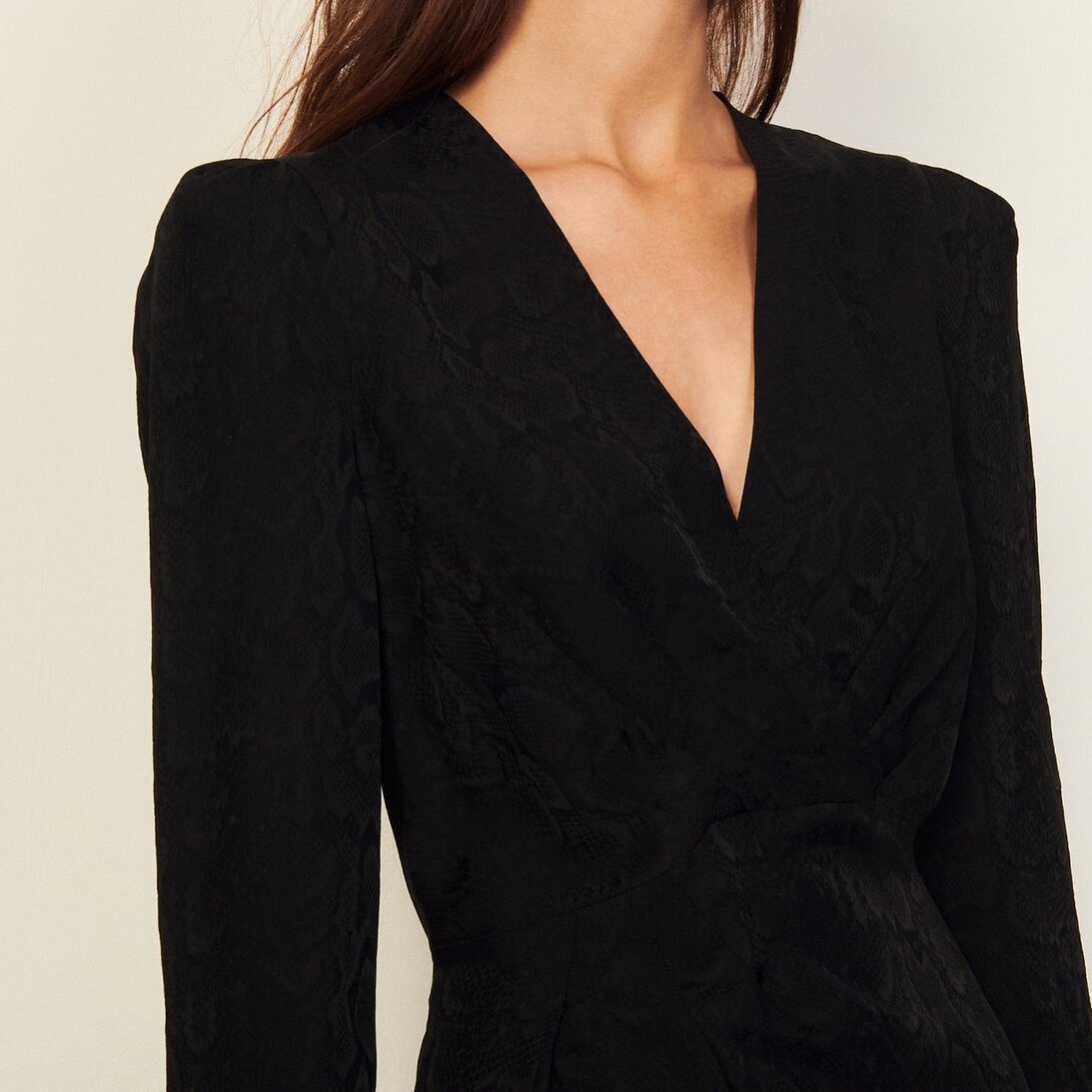 Robe courte en jacquard effet python Sandro seconde main photo 5