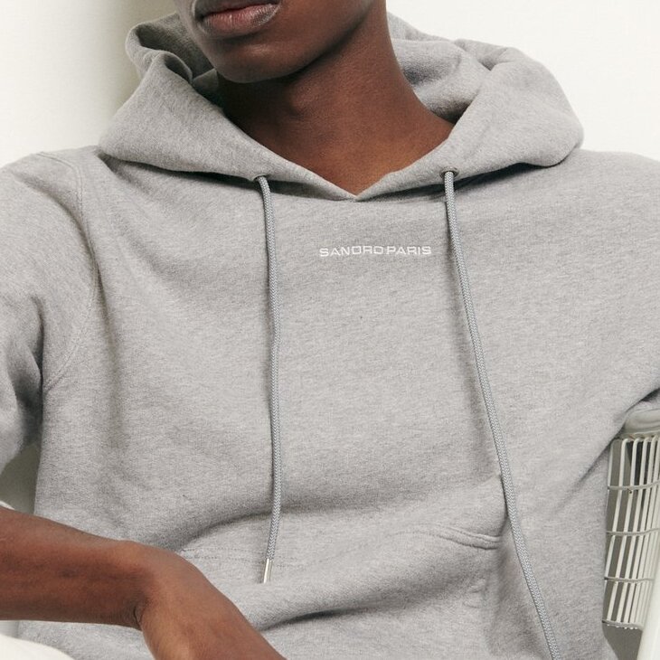 Sweat hoodie avec broderie logo Sandro seconde main photo 2