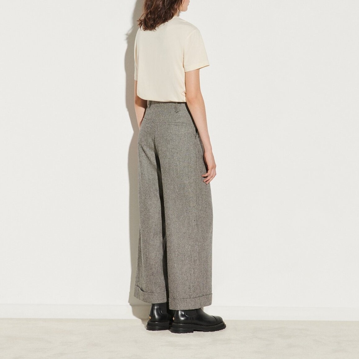 Pantalon large taille haute Sandro seconde main photo 5