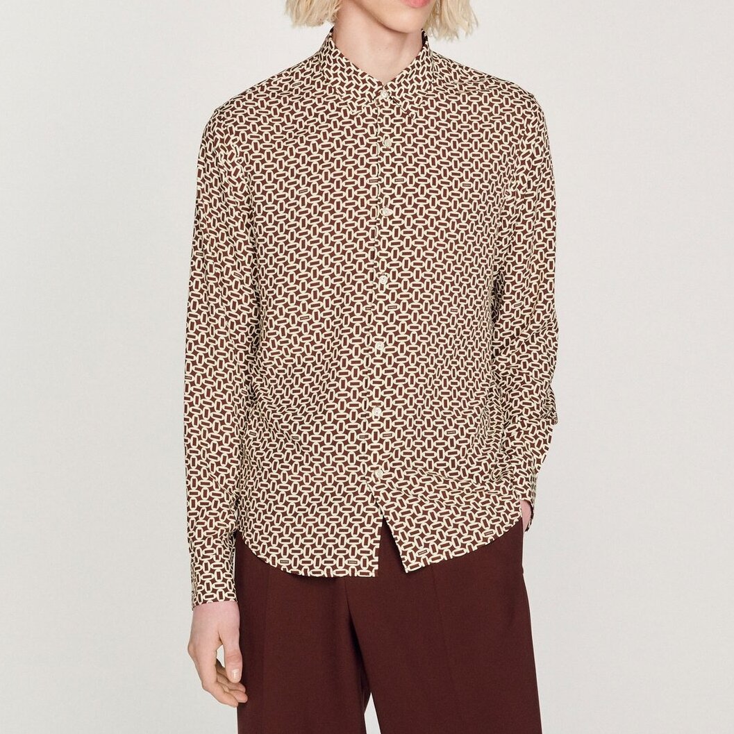 Camisa fluida estampada Sandro segunda mano photo 4