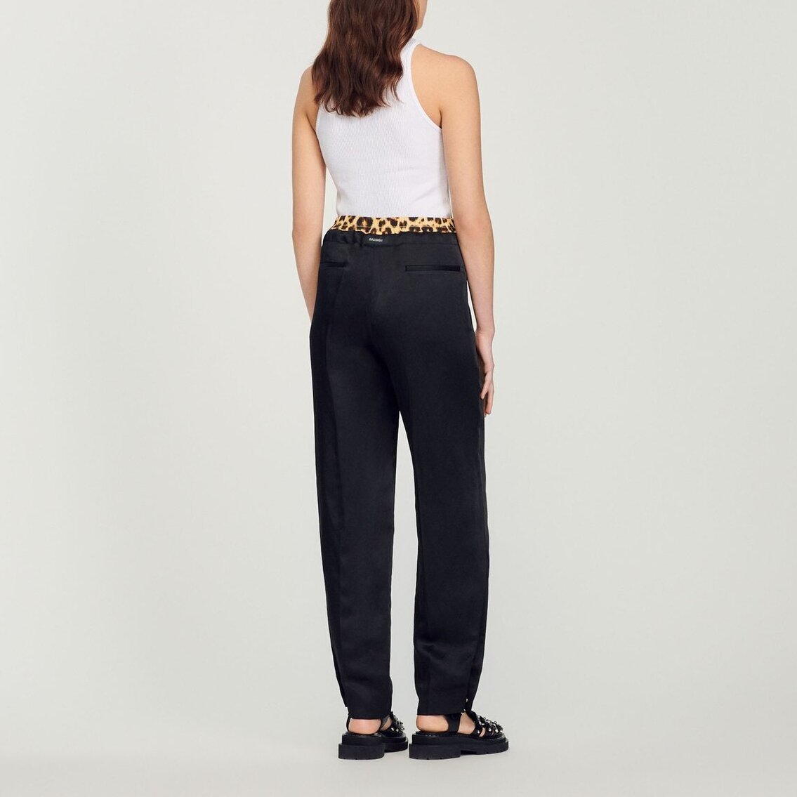 Leopard double-waist Trousers Sandro second-hand photo 6