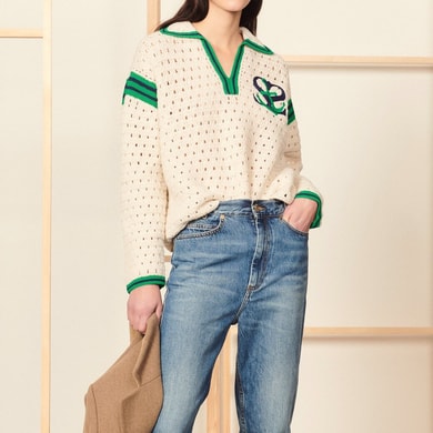 Pull en crochet Sandro seconde main photo 2