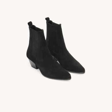 Boots en cuir à élastiques Sandro seconde main photo 2