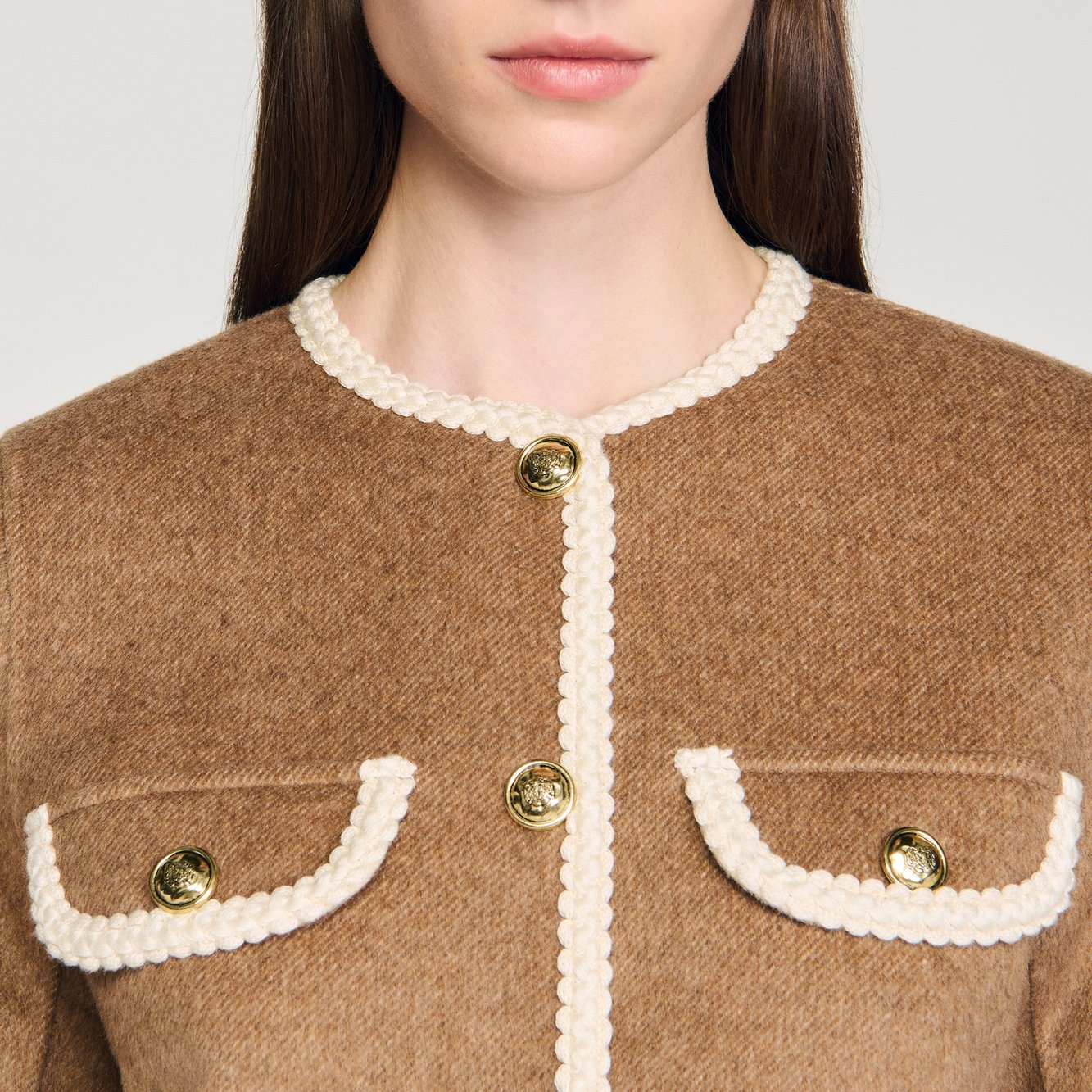 Veste double face boutonnée Sandro seconde main photo 4