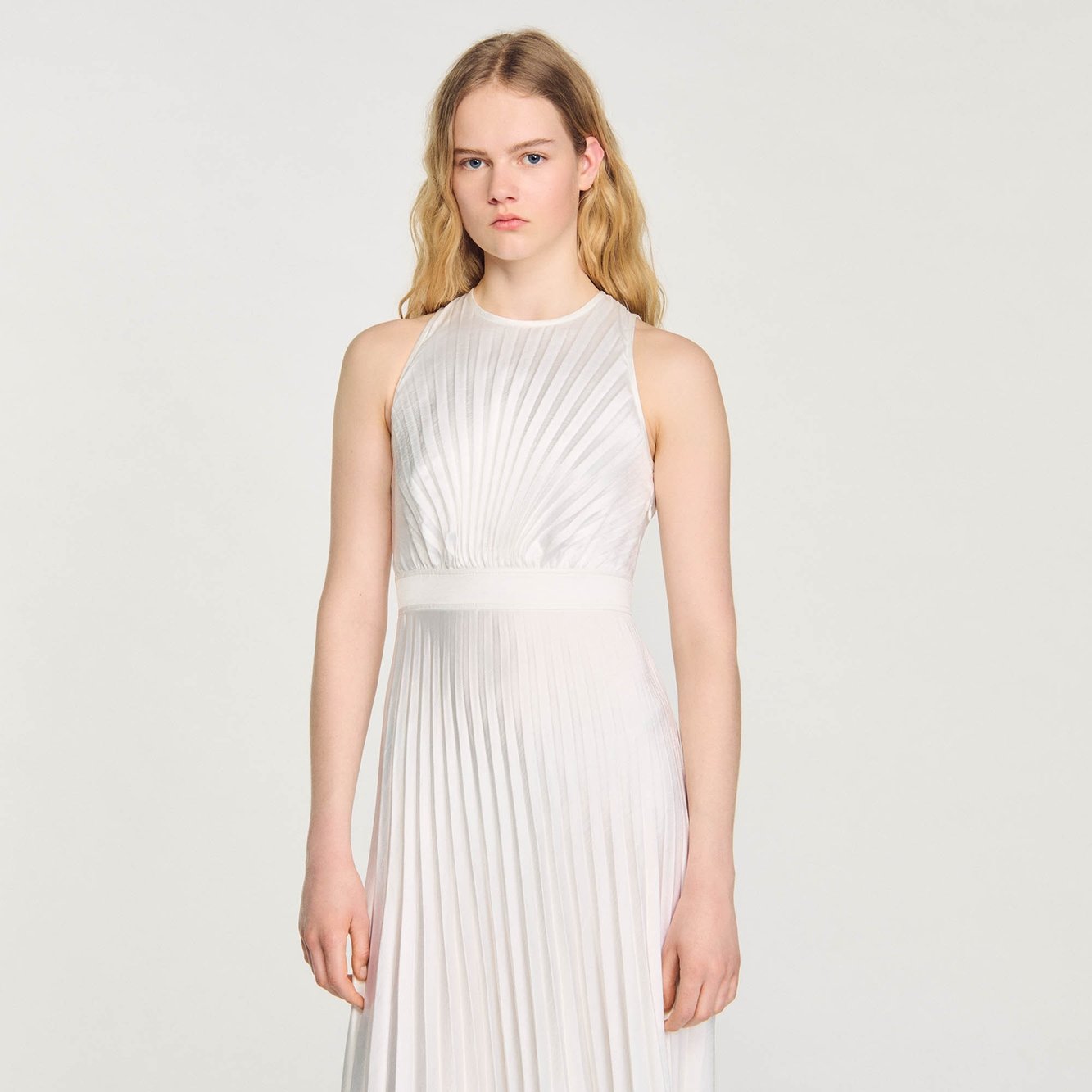 Pleated maxi dress Sandro second-hand photo 7