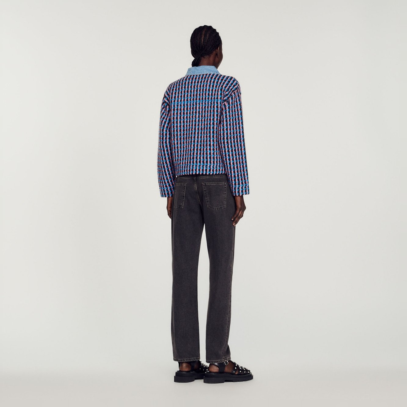 Cardicoat en tweed Sandro seconde main photo 3