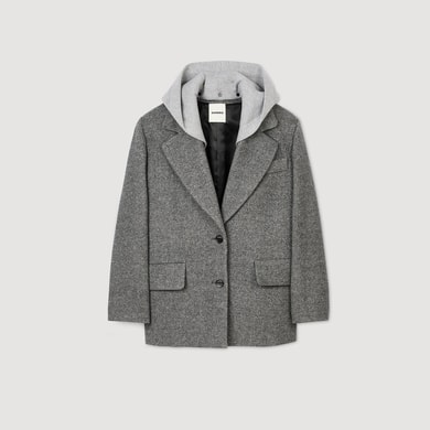 Manteau à capuche amovible Sandro seconde main photo 1