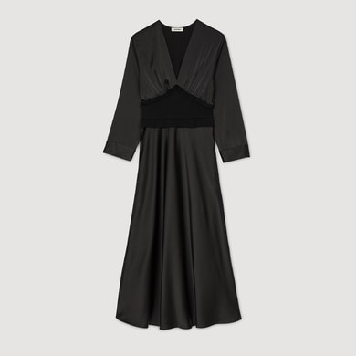 Robe longue satinée Sandro seconde main photo 1