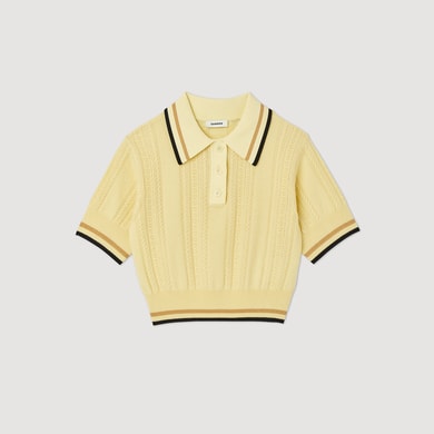 Pull polo en Maille Sandro seconde main photo 1