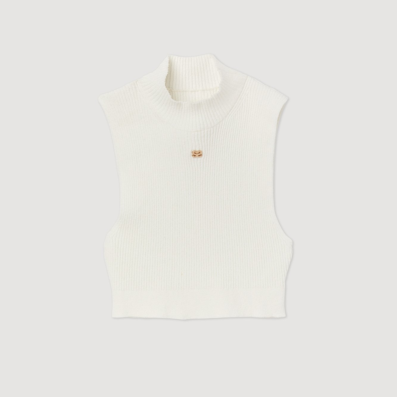 Kurzer gerippter Pullover Sandro Second-Hand photo 1