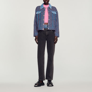 Cardicoat en tweed Sandro seconde main photo 2