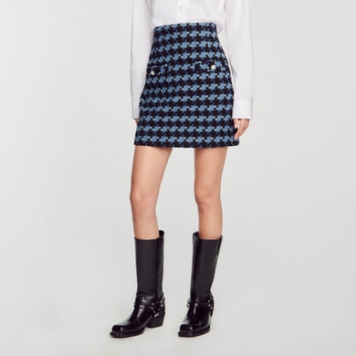 Jupe courte en tweed Sandro seconde main photo 2