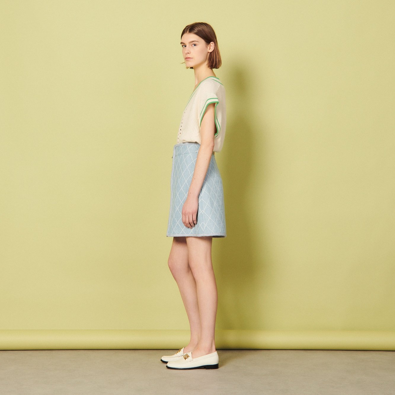Korte rok met sierstiksels Sandro tweedehands photo 4