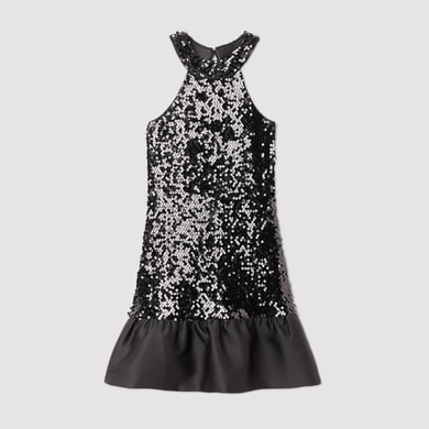 Robe courte à paillettes Sandro seconde main photo 1
