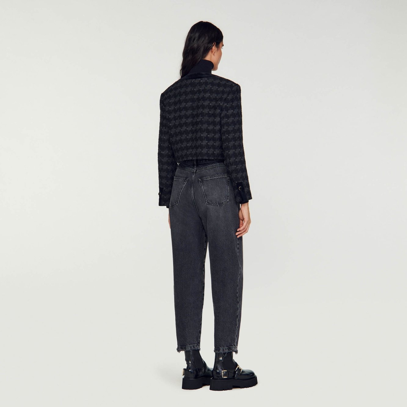 Chaqueta corta de tweed Sandro segunda mano photo 5