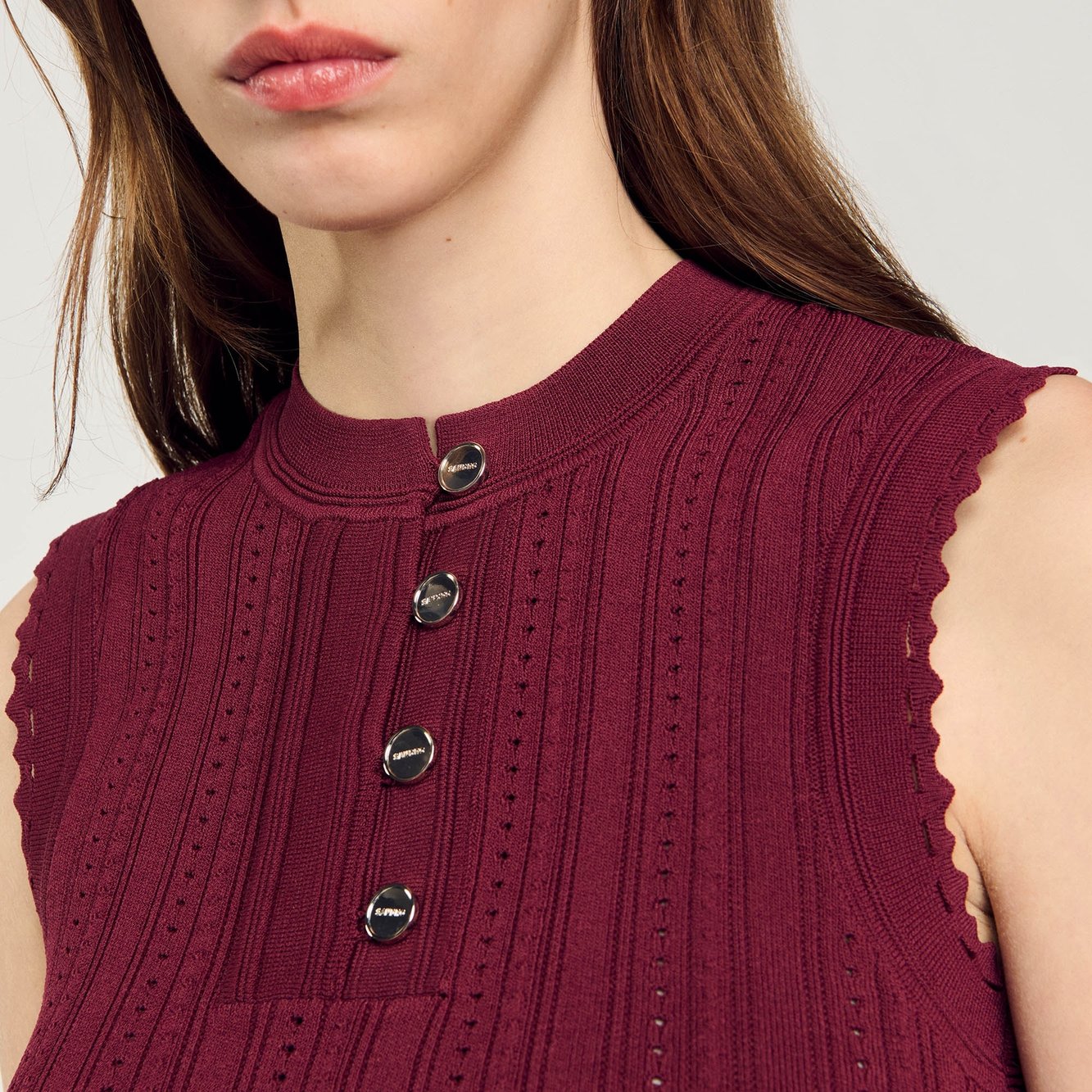 Pull court sans manches Sandro seconde main photo 6