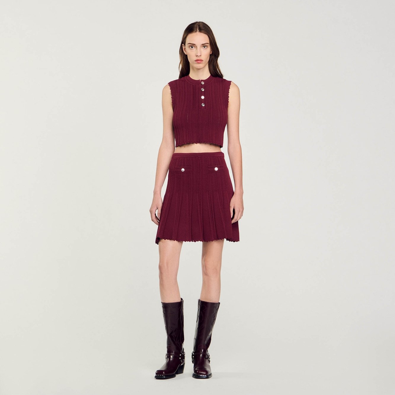 Pull court sans manches Sandro seconde main photo 4