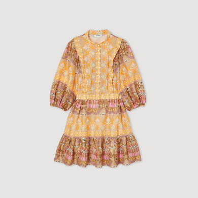 Robe courte imprimé mix foulard Sandro seconde main photo 1