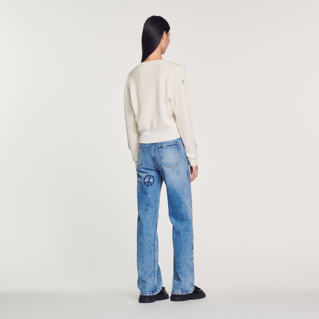 Trui van geborduurd tricot Sandro tweedehands photo 6