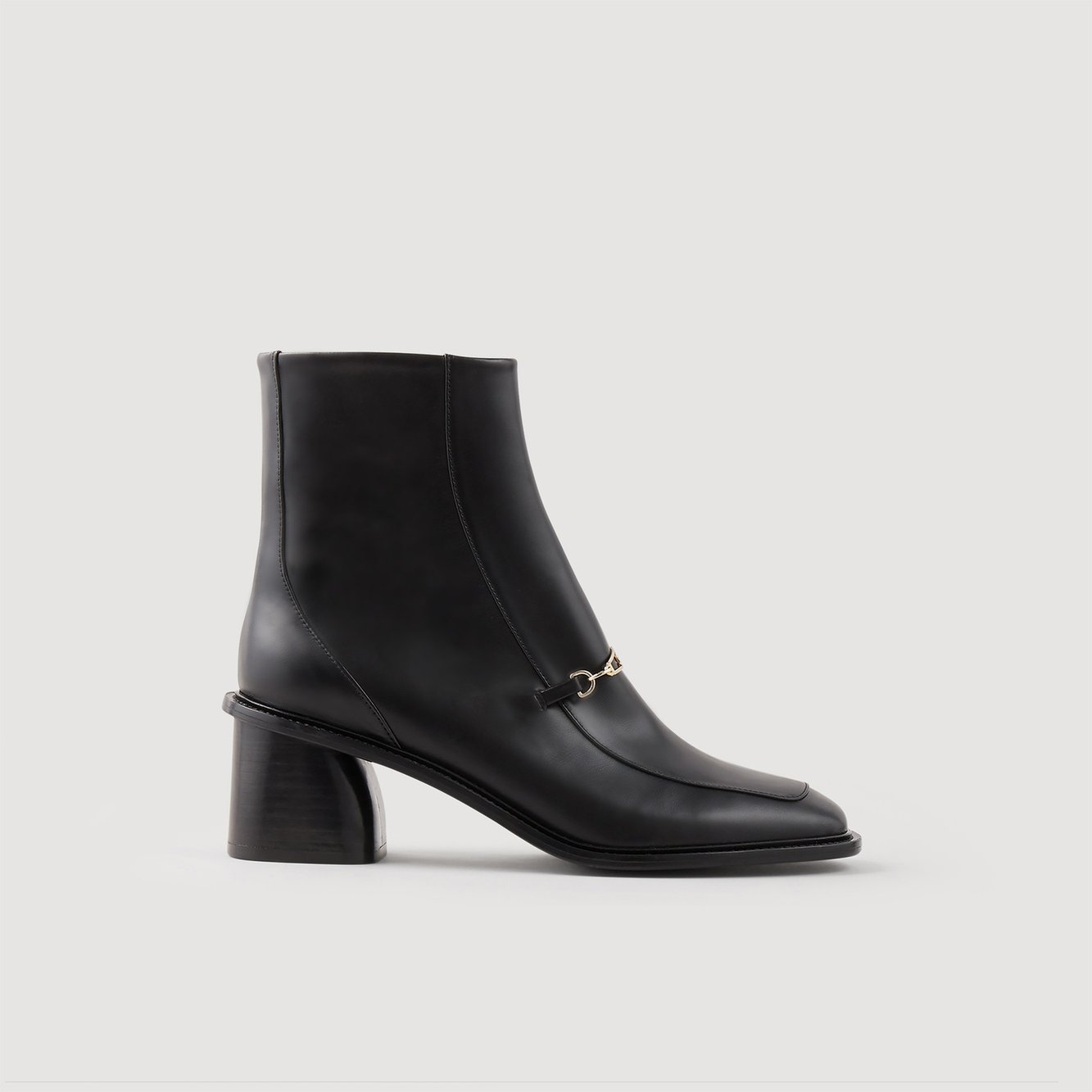 Bottines en cuir Sandro seconde main photo 1