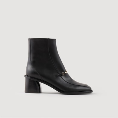 Bottines en cuir Sandro seconde main photo 1