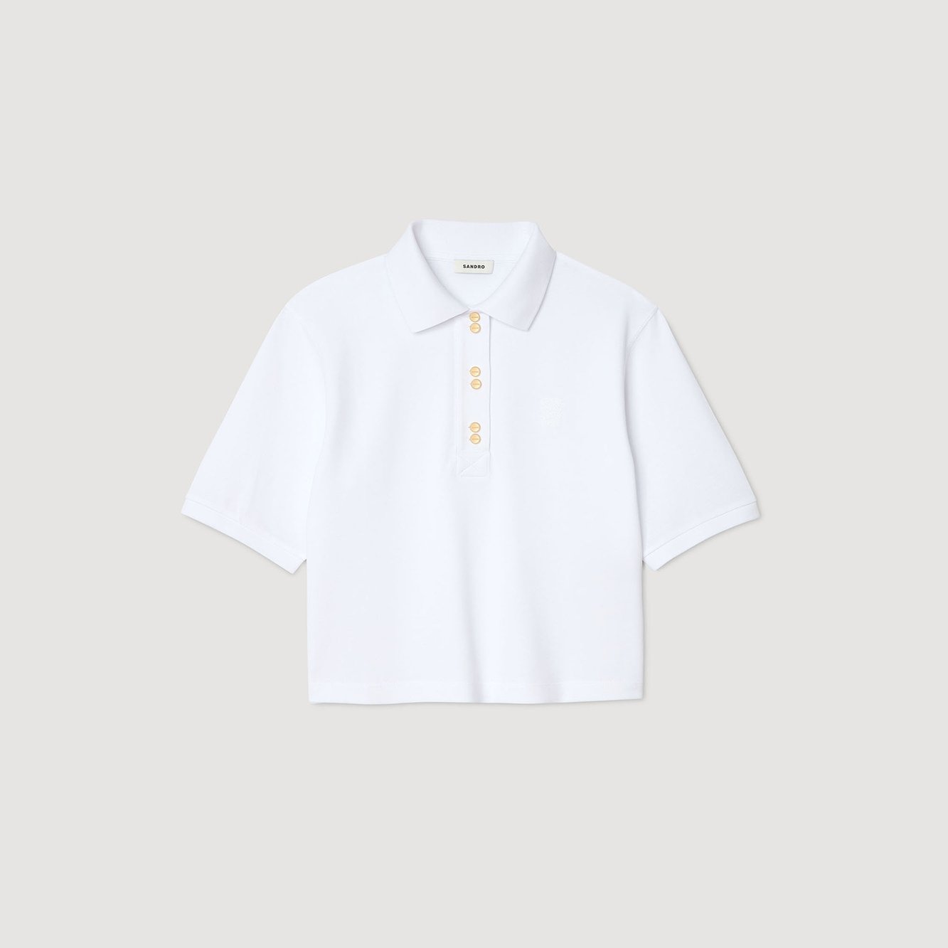 Polo shirt with decorative buttons Sandro second-hand photo 1