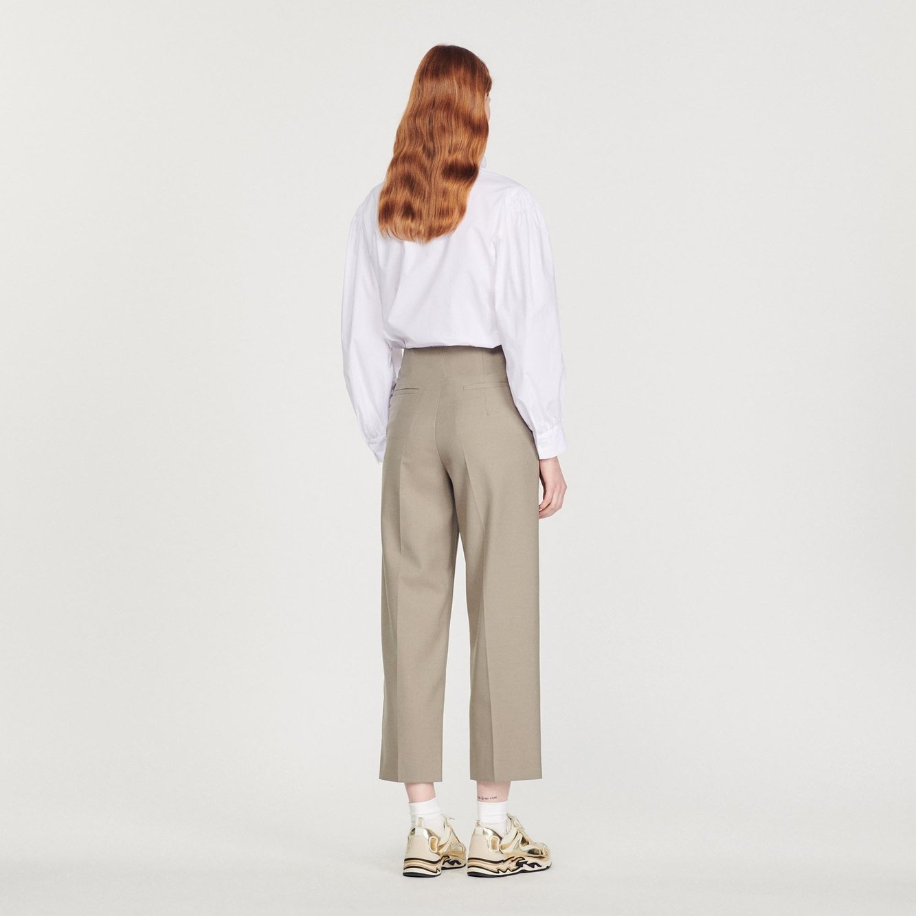 High-waisted tailored Trousers Sandro second-hand photo 6
