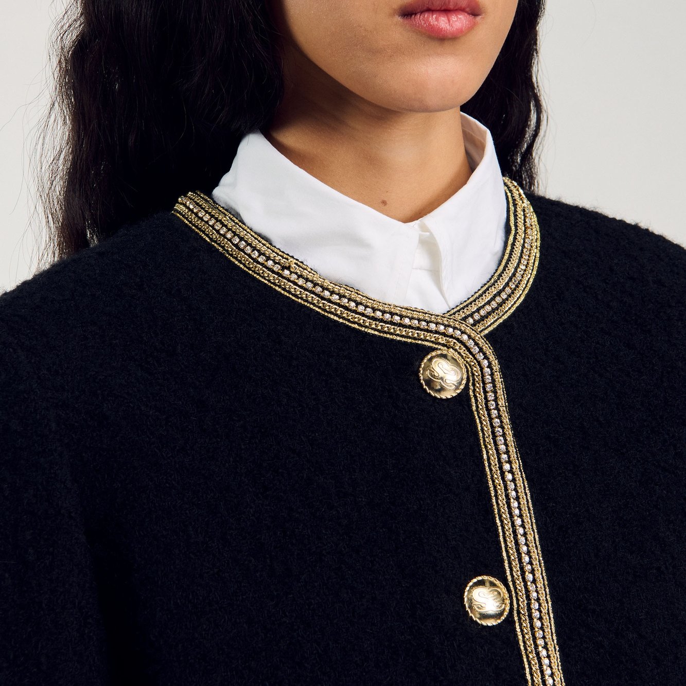 Cropped tweed Jacket Sandro second-hand photo 6