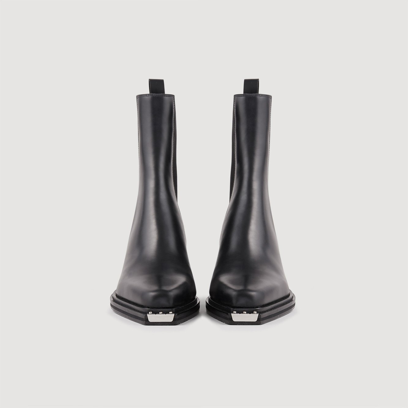 Bottines en cuir Sandro seconde main photo 3