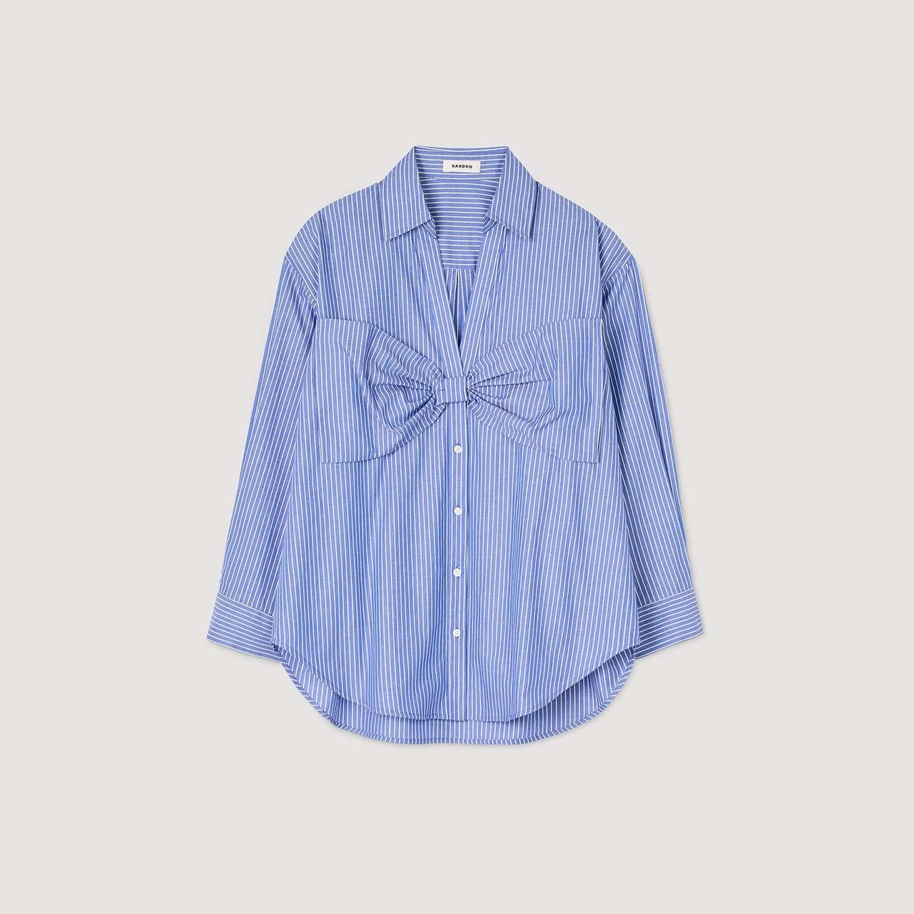 Oversize-Hemd mit Schleife Sandro Second-Hand photo 1
